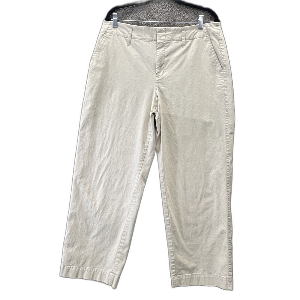 A New Day Chino Flat Front Wide Leg Pants Size 12